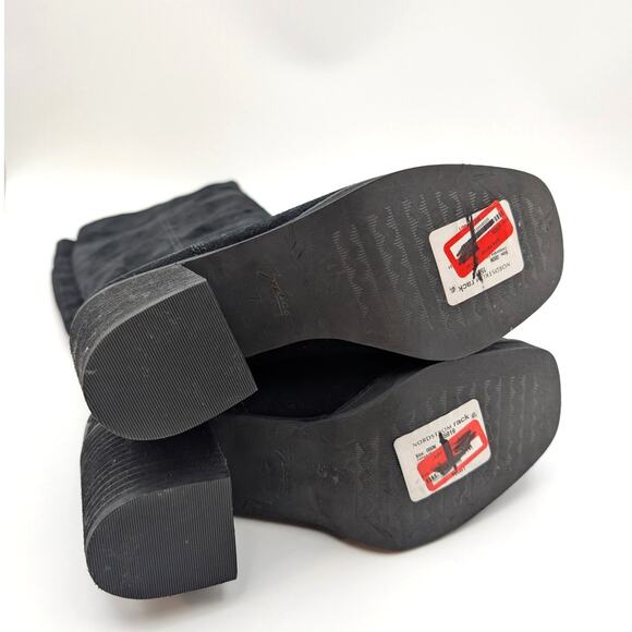 Zodiac Padma Wide Calf High Shaft Boots Round Toe Women's Black Size US7 EU38 - Picture 8 of 12